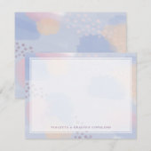 Bedankt voor de blauwe Abstracte kunst (Voorkant / Achterkant)