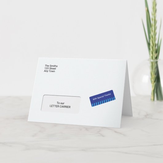 Bedankt voor de brief. (Voorkant)