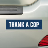 Bedankt voor de Cop Bumpersticker (Op auto)