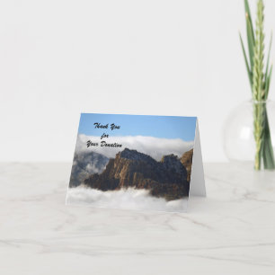 Bedankt voor de donatie, Clouds Skyscape Note Kaar