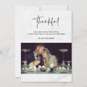 Bedankt voor de foto Gray Marmer Weddenschap Harte