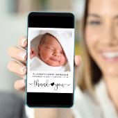 Bedankt voor de geboorte aankondiging
