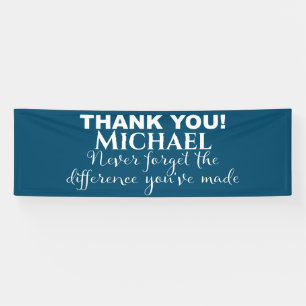 Bedankt voor de gepersonaliseerde waardering spandoek