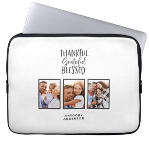 Bedankt voor de gezegende foto-Thanksgiving Laptop Sleeve