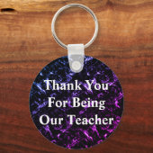 Bedankt voor de goedkoop lesgeven sleutelhanger (Voorkant)
