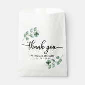 Bedankt voor de groene bruiloft bedankzakje (Voorkant)