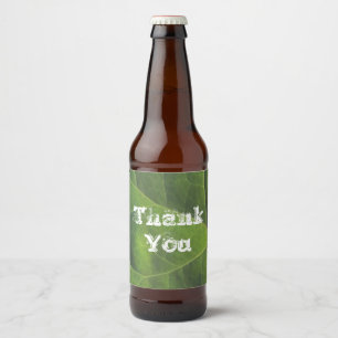 Bedankt voor de heldere groene lederen foto bier etiket