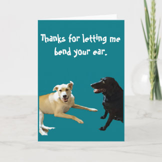 Bedankt voor de Kaart van de Bespreking