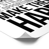 Bedankt voor de klant die het heeft besteld poster (Hoek)