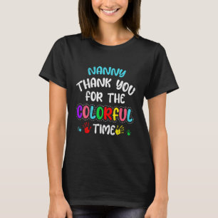 Bedankt voor de kleurrijke tijd Dank je oppas T-shirt