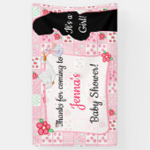 Bedankt voor de komende banner van het Baby shower (Verticaal)