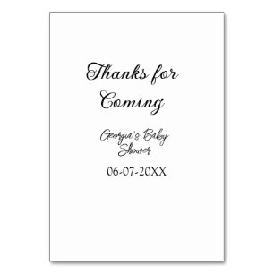 Bedankt voor de komst van het baby shower Modern S