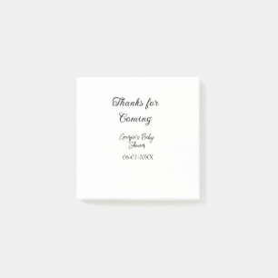 Bedankt voor de komst van het baby shower Modern S Post-it® Notes