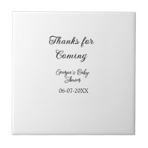 Bedankt voor de komst van het baby shower Modern S Tegeltje
