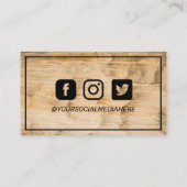 Bedankt voor de  korting op hout visitekaartje (Achterkant)