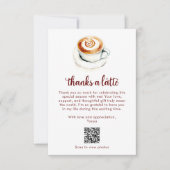 Bedankt voor de Latte Bruidsmeisjesfeest QR Code W (Voorkant)