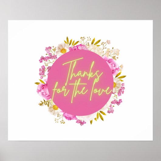 Bedankt voor de liefde poster (Voorkant)