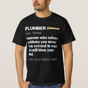 Bedankt voor de loodgieter t-shirt
