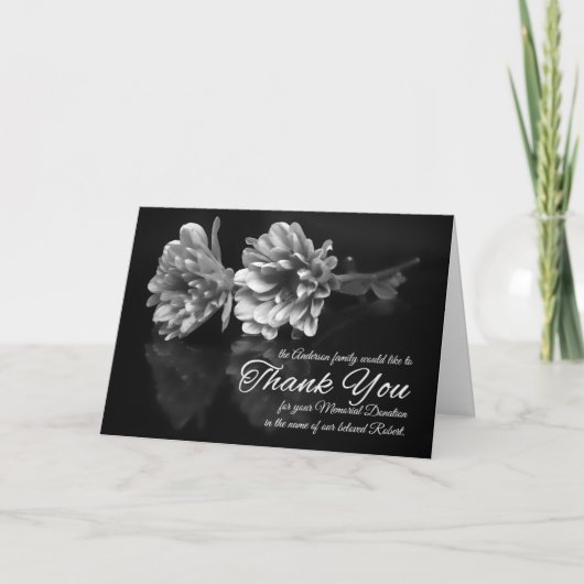 Bedankt voor de Memorial Donation Classic Black (Voorkant)