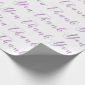 Bedankt voor de moderne typografie cadeaupapier (Hoek)