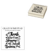 Bedankt voor de ondersteuning van Small Business A Rubberstempel (Gestempeld)