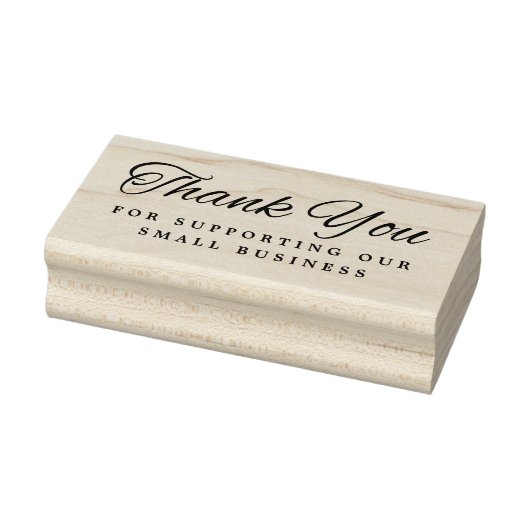 Bedankt voor de ondersteuning van zakelijk elegant rubberstempel (Stempel)