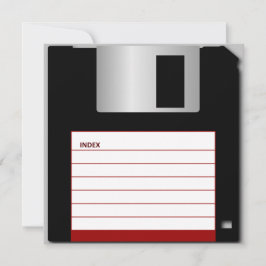 "Bedankt voor de Opslaan" Floppy Disk Dank u kaart