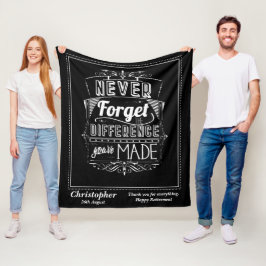 Bedankt voor de pensioenwaardering fleece deken