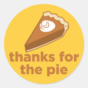 Bedankt voor de Pie Ronde Sticker