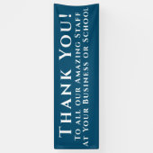 Bedankt voor de Typografie Spandoek (Verticaal)