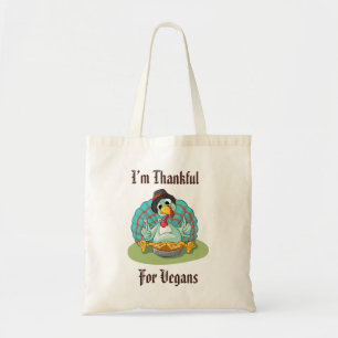 Bedankt voor de Vegans Thanksgiving Holiday Turkij Tote Bag