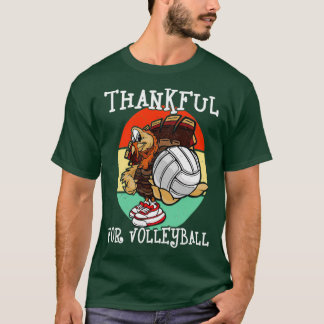 Bedankt voor de volleybal Thanksgiving Sport Love T-shirt