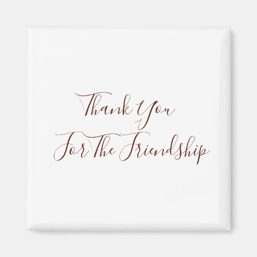 Bedankt voor de vriendschap magneet (Voorkant)