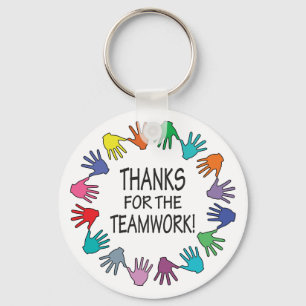Bedankt voor de waardering voor Teamwork Sleutelhanger