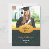 Bedankt voor de zwarte gouden fotokaart (Voorkant)