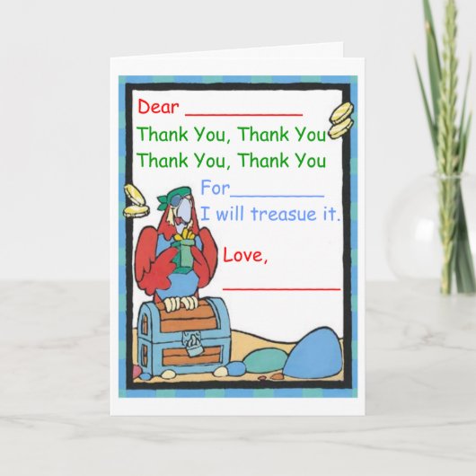 Bedankt voor (een geschenk) (Voorkant)