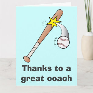 Bedankt voor een geweldige honkbalcoach van het te