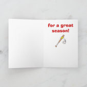 Bedankt voor een goede honkbalcoach (Binnen)