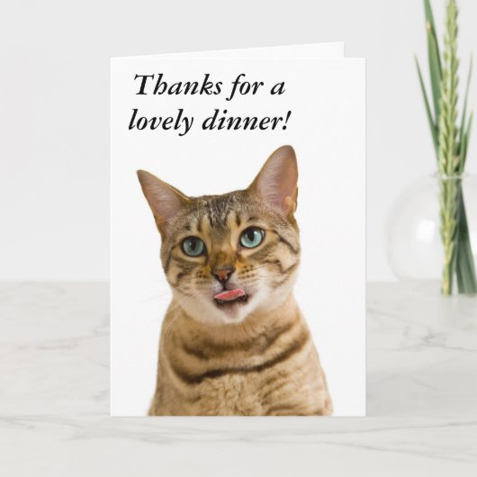 Bedankt voor een mooie maaltijd (Voorkant)