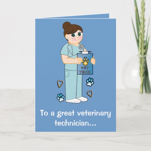 Bedankt voor een veterinaire technicus (Voorkant)