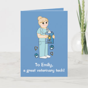 Bedankt voor een veterinaire technicus