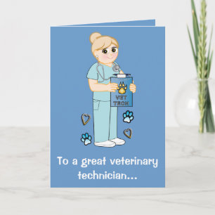 Bedankt voor een veterinaire technicus