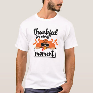 Bedankt voor elk moment, papa's Thanksgiving T-shirt