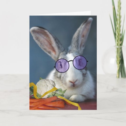 Bedankt voor Gift Rabbit en Vegetables Kaart (Voorkant)