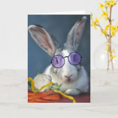 Bedankt voor Gift Rabbit en Vegetables Kaart (Gele Bloem)