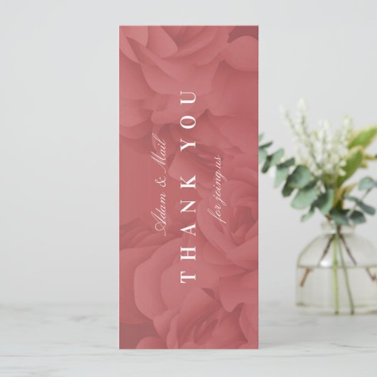 Bedankt voor het aansluiten bij ons kaart | Elegan (Staand voorkant)