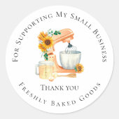 Bedankt voor het bakken van Sticker (Voorkant)