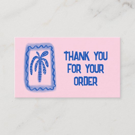 Bedankt voor het bestellen van sociale pictogramme visitekaartje (Voorkant)