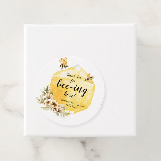 Bedankt voor het bijen hier bedankjes labels (In situ)