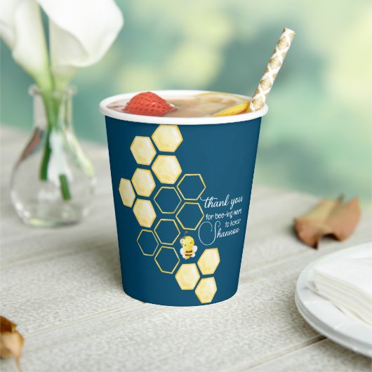 Bedankt voor het bijen hier papieren beker (Insitu)